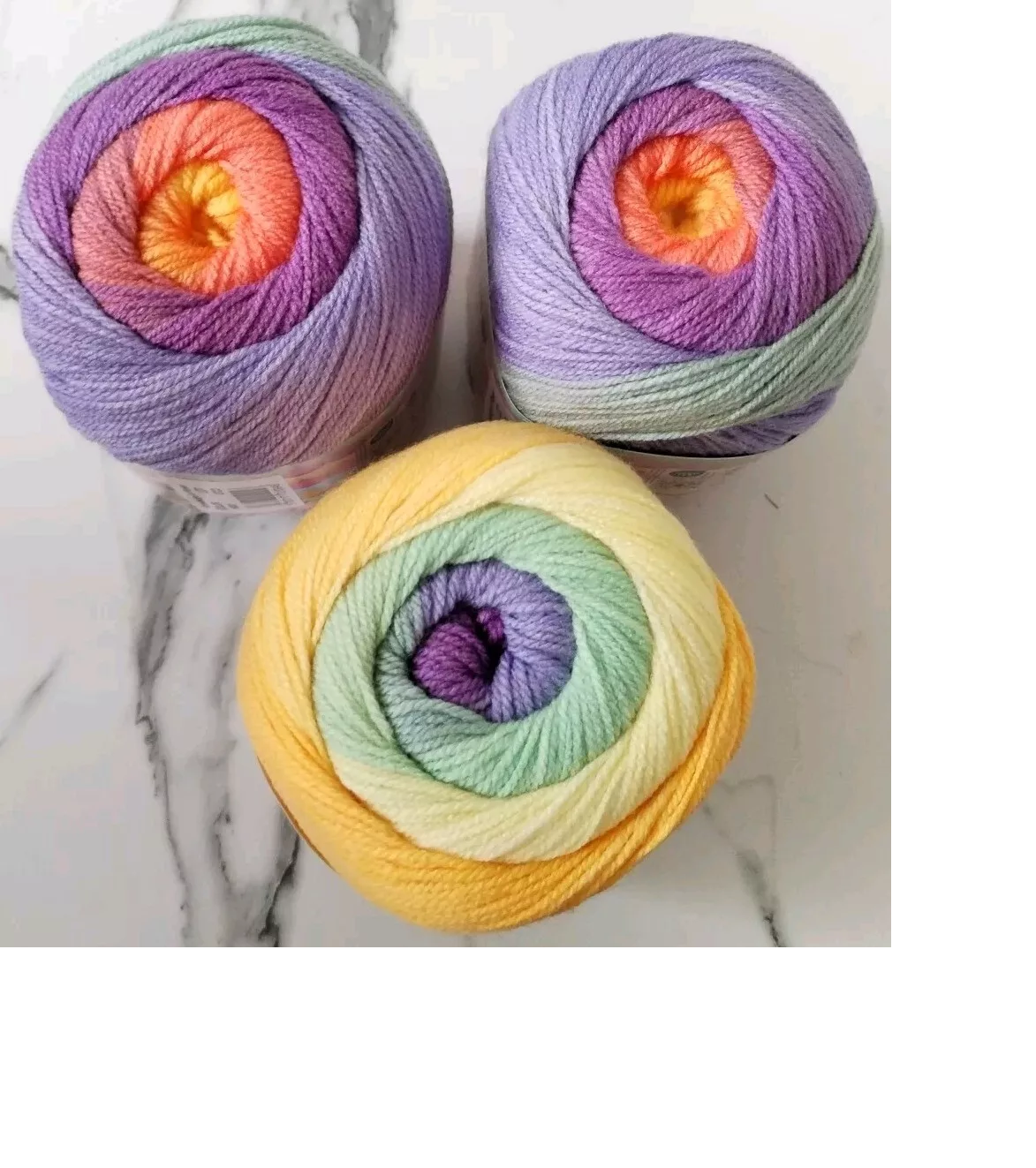 Cygnet Marshmallow Pies Double Knitting Crochet Yarn Wool - 3x150g Cakes - 1600 Knowledge is Flower
