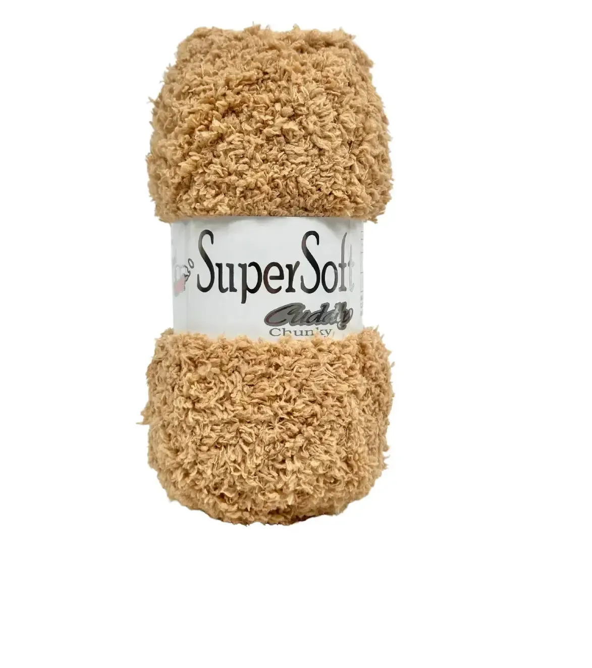Jarol Woolcraft Supersoft Cuddly Chunky Soft Polyester Knitting Yarn 5x100g shadeSoft Cuddly 05 FUDGE