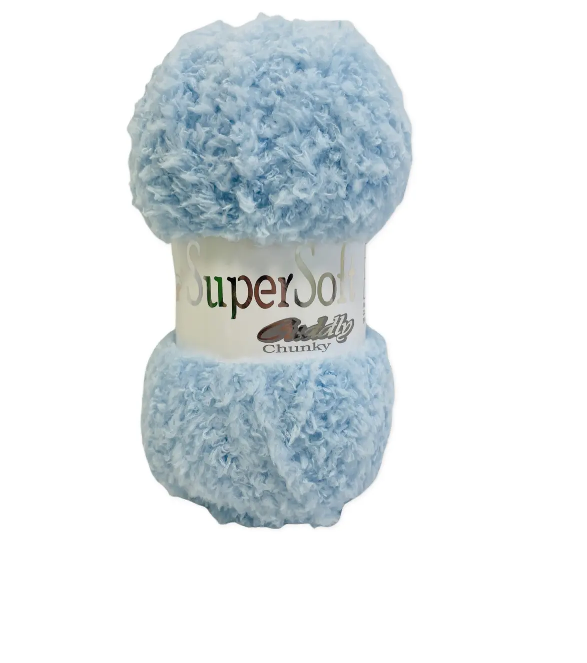 Jarol Woolcraft Supersoft Cuddly Chunky Soft Polyester Knitting Yarn 5Balls x100g Shade Blue