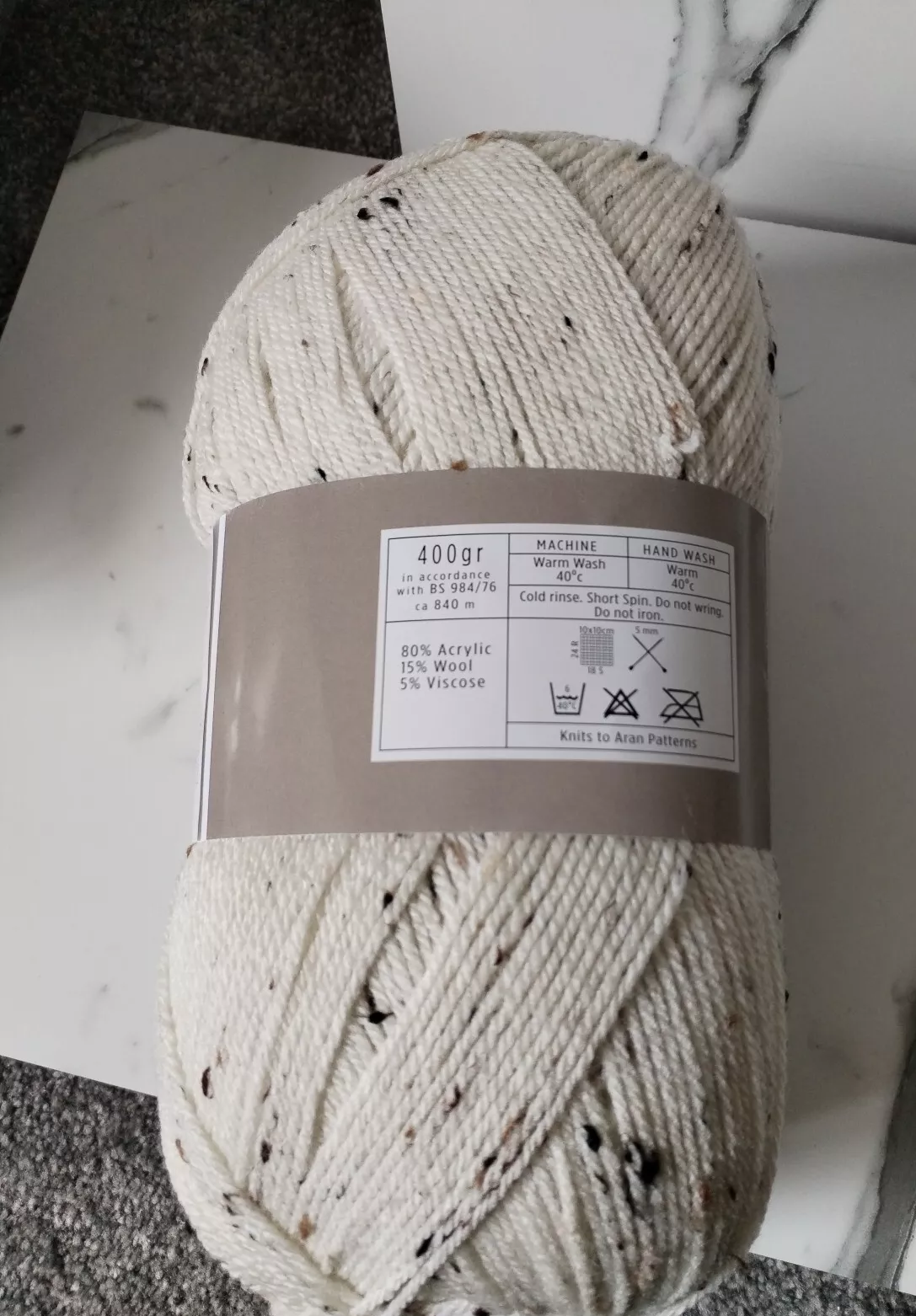 Woolly Aran New Cygnet 80% Acrylic / 15% Wool/5% Viscose 4000 Wild Flower 400g