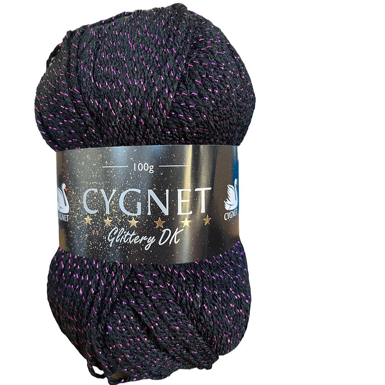 Cygnet Glittery DK Knitting/Crochet Yarn 5 Balls X100g shade Cauldron 9217