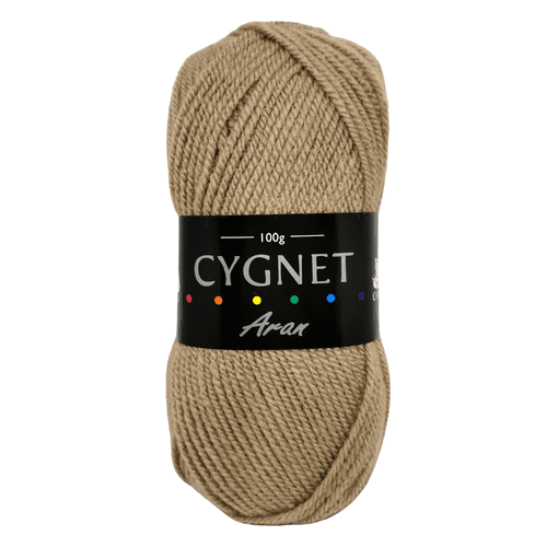 Cygnet Aran Navy 1488 5 Balls x 100 gram shade Latte 357