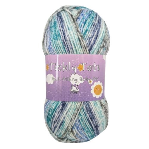Cygnet Tickly Tots Baby DK Anti-Pilling baby yarn 5 Balls x 100 gram shade -Tickly Tots 7000 Bubble Bath
