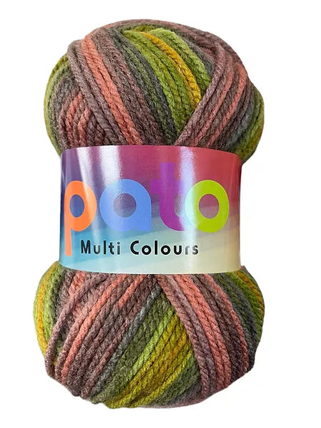 Cygnet Pato Everyday Prints Chunky knitting yarn 5 balls X 100 gram shade Garden Pond 80020