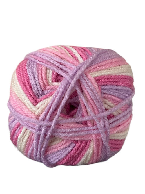 Baby Pato Prints DK Knitting crochet yarn 5 Balls x 100 gram Shade 7777 Pink Bow