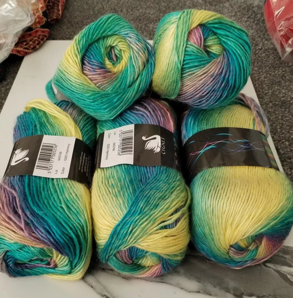 Cygnet Boho Spirit Knitting Crochet Yarn Wool - 5x100g Balls - 6283 Harmony