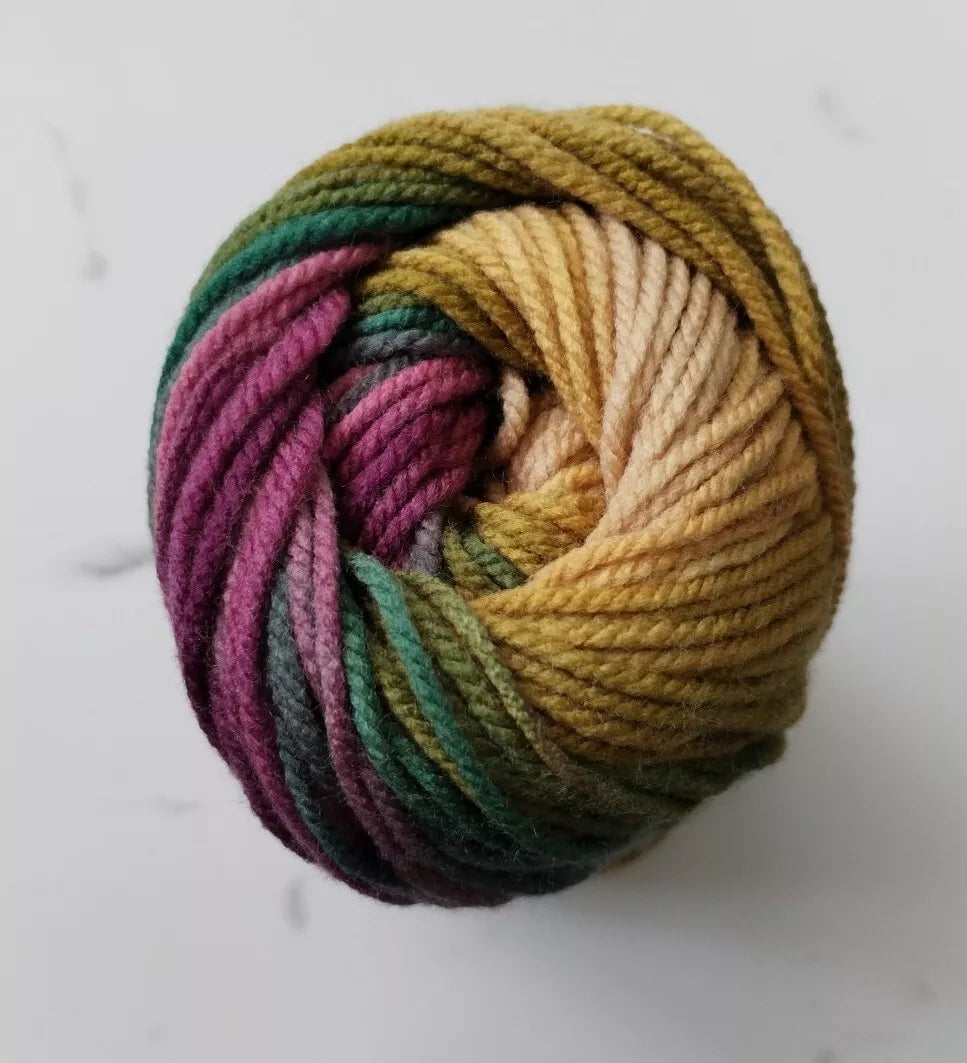 Cygnet Yarn COLOUR RUSH CHUNKY Knitting Multicolour 5X100g Balls 309 Cut Grass