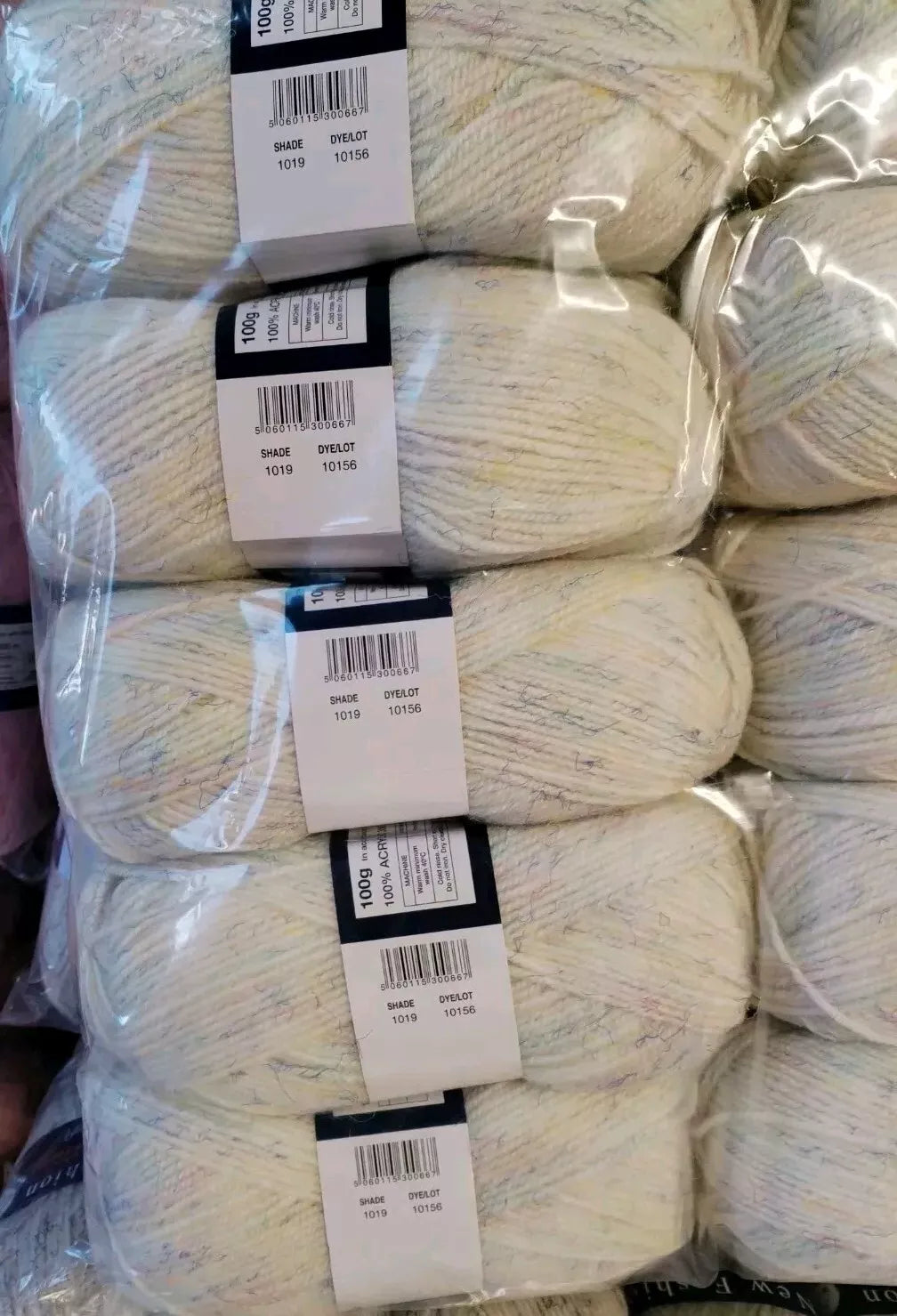 Woolcraft New Fashion DK TWEED Knitting Yarn / 5 Balls X 100g Double Knitting Wool Shade Honeycomb (1019)
