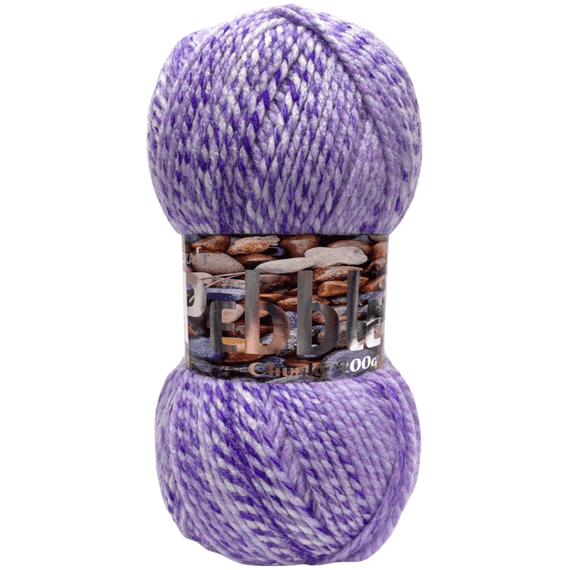 Woolcraft Pebble Chunky 200g Shade Lilac Twist 8028