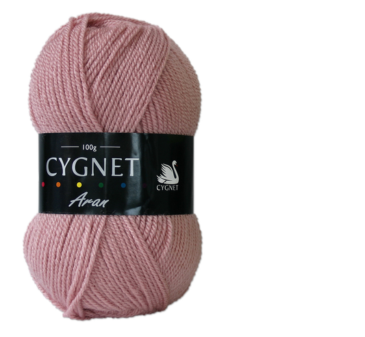 Cygnet Aran Navy 1488 5 Balls x 100 gram shade Blush 275