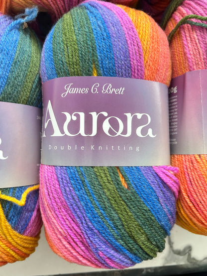 James C Brett Aurora DK – 5 x 100g AU13 Fruit Salad