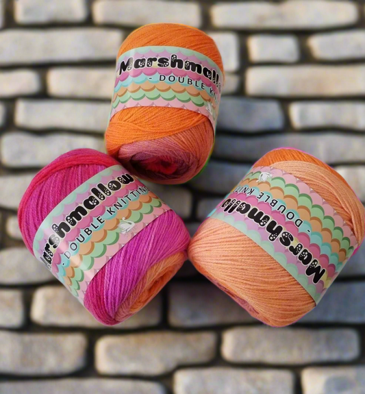 Cygent Marshmallow Pies 1700 Red Hot Rio Double Knitting 3 cakes x 150g