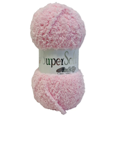 Jarol Woolcraft Supersoft Cuddly Chunky Soft Polyester Knitting Yarn 5Balls x100g shade Pink