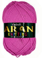 Woodcraft Aran Knitting Crochet yarn 400g 100% Acrylic Raspberry