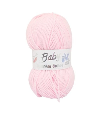 Woolcraft Baby Sparkle Solide DK - 5 x 100g , Pink (7237)