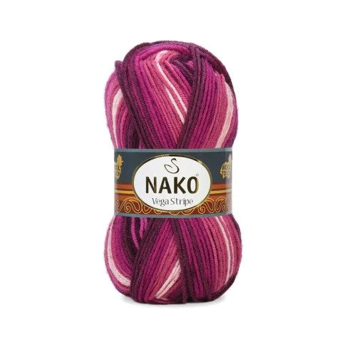 Nako Vega Stripe DK - 5 Balls x 100g | (83601)