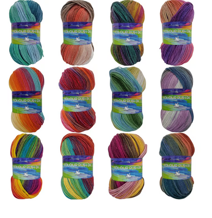 Cygnet COLOUR RUSH DK Knitting Yarn / Wool -  Double Knit 5Balls X 100 g Shade 653 Honeydew