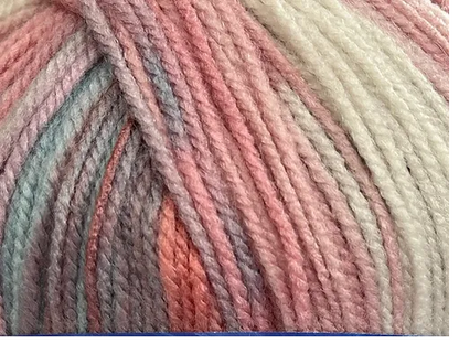 Cygnet COLOUR RUSH DK Knitting Yarn / Wool - Double Knit 5Ball X 100 g Shade 665 Tea Party