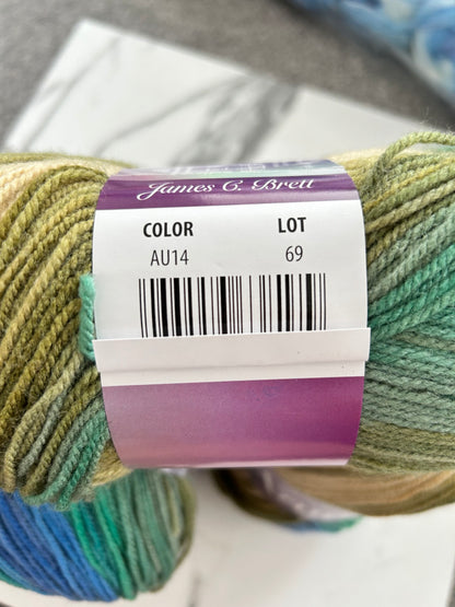 James C Brett Aurora DK – 5 x 100g AU14 Everglade
