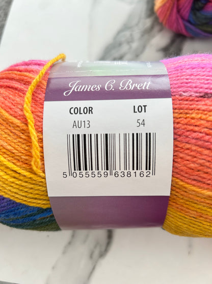 James C Brett Aurora DK – 5 x 100g AU13 Fruit Salad