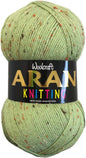 Woolcraft Aran With Wool 400g 25% Wool  Sage Tweed 903