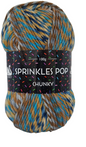 Cygnet Sprinkles Pop Chunky Knitting Crochet Yarn Wool - 5x100g Balls - 647 Butterscotch