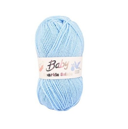 Woolcraft Baby Sparkle Solide DK - 5 x 100g ,  Blue (7239)