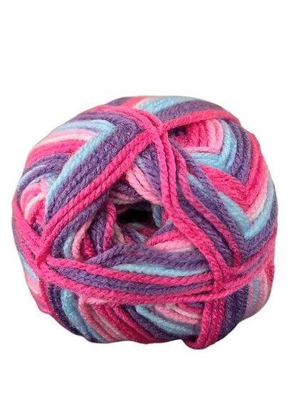 Cygnet Baby Pato Prints DK - 5 x 100g Balls | Raspberry Ripple (7744)