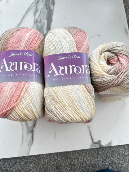 James C Brett Aurora DK – 5 x 100g AU08