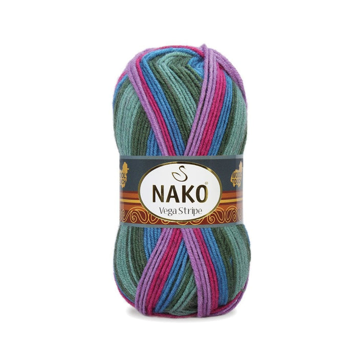 Nako Vega Stripe DK - 5 Balls x 100g | (82408)