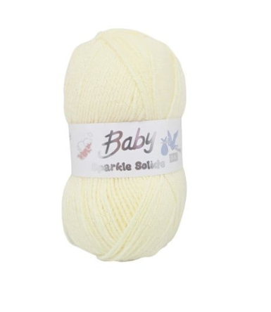Woolcraft Baby Sparkle Solide DK - 5 x 100g , Lemon (7238)