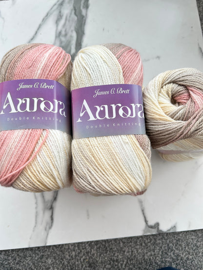 James C Brett Aurora DK – 5 x 100g AU08