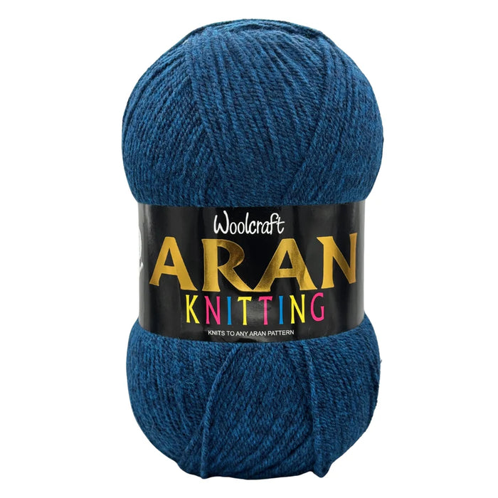 Woolcraft Aran With Wool 400g 25% Wool Island Azure Marl 854