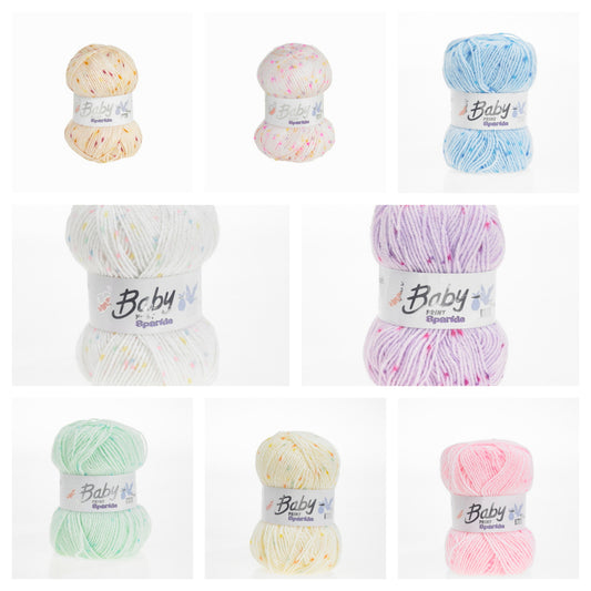 Woolcraft Baby Prints Sparkle DK 5 Balls x  100g