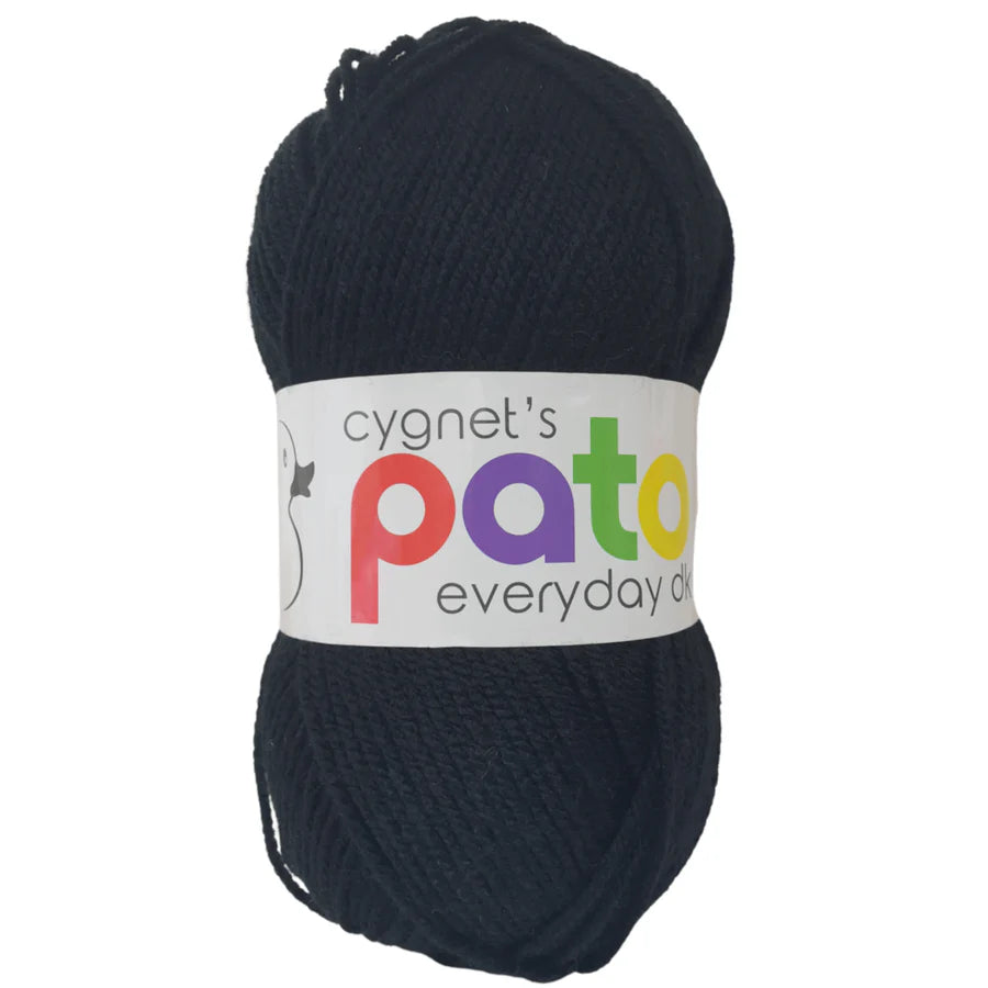 Cygnet Pato Chunky - 5 x 100g Balls | Black (886)