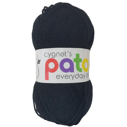 Cygnet Pato Chunky - 5 x 100g Balls | Black (886)