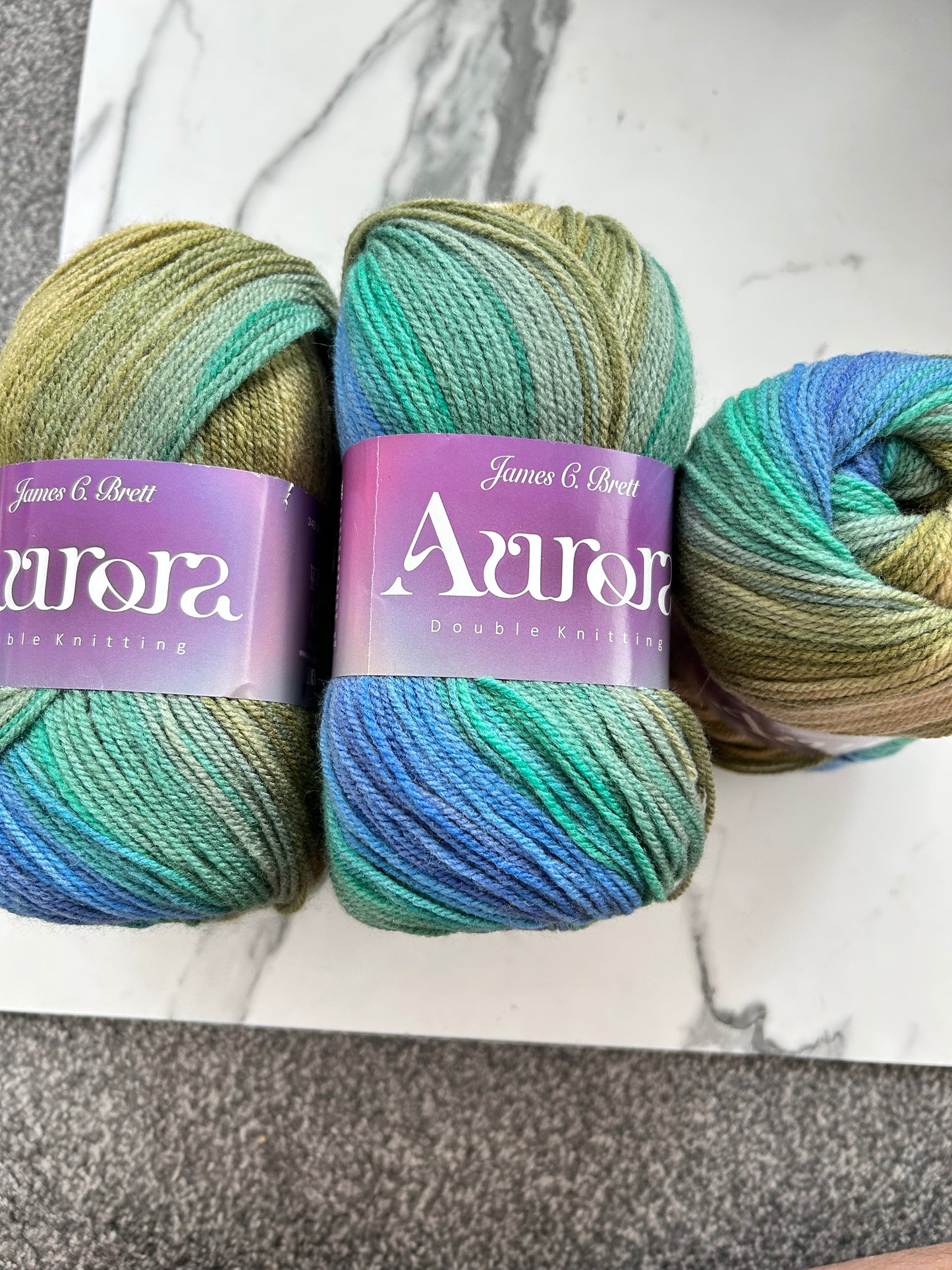 James C Brett Aurora DK – 5 x 100g AU14 Everglade