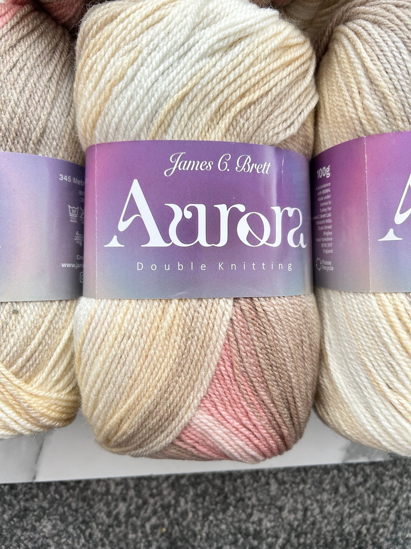James C Brett Aurora DK – 5 x 100g AU08