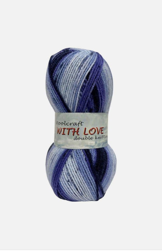 Woolcraft With Love DK – 5 x 100g Holly Blue 3728