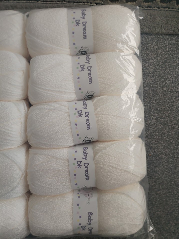 Woolcraft Baby Dream DK - 5 x 100g Balls | Cream