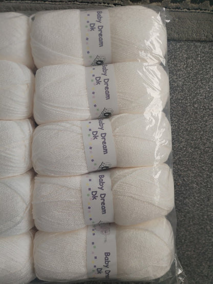Woolcraft Baby Dream DK - 5 x 100g Balls | Cream