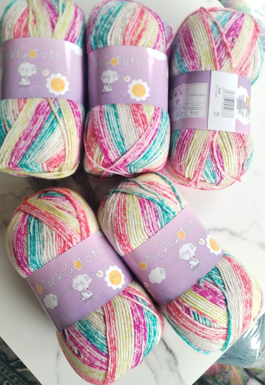 Cygnet Tickly Tots Baby DK Anti-Pilling baby yarn 5 Balls x 100 gram shade -Starlight 7333