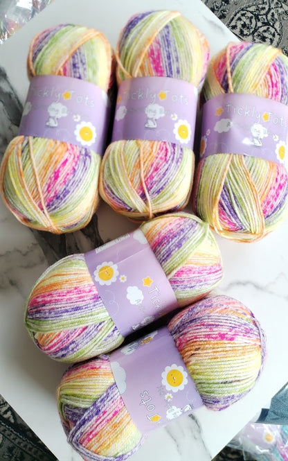 Cygnet Tickly Tots Baby DK Anti-Pilling baby yarn 5 Balls x 100 gram shade -Feels like Sunshine 7444