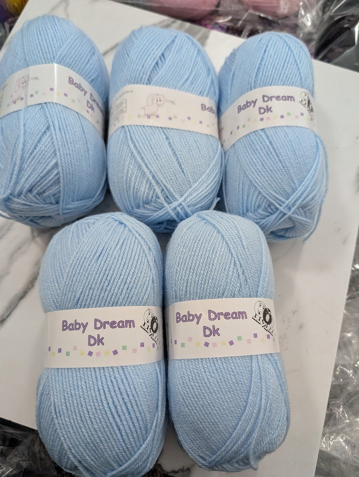 Woolcraft Baby Dream DK - 5 x 100g Balls | Blue