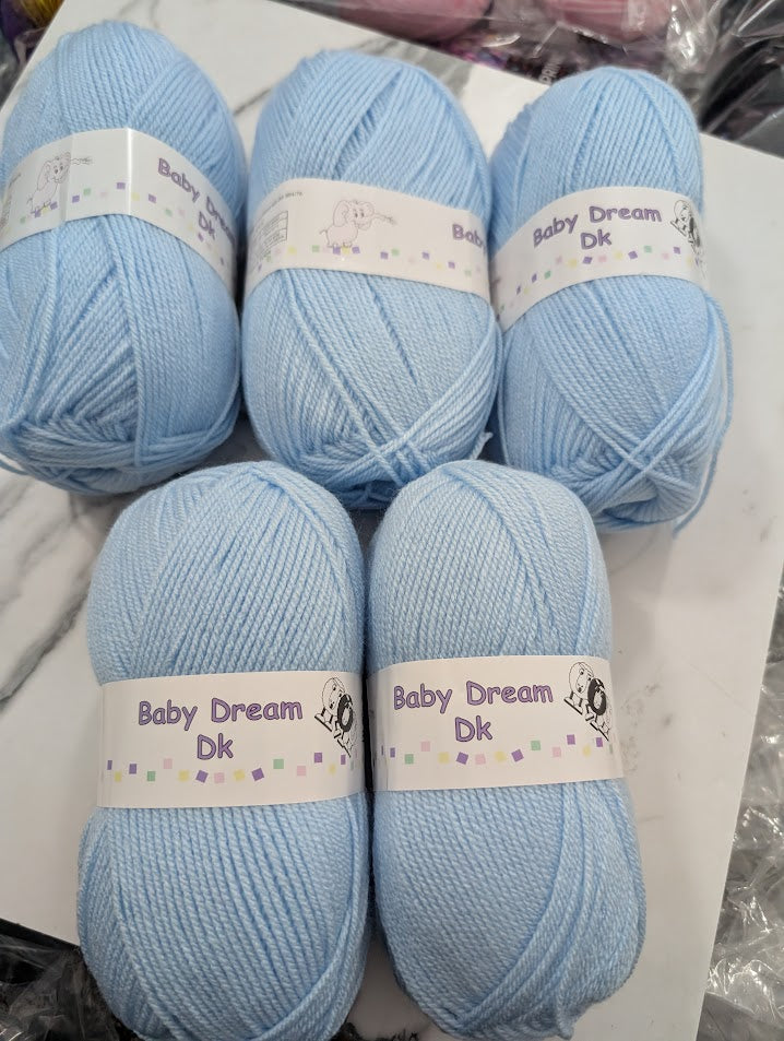 Woolcraft Baby Dream DK - 5 x 100g Balls | Blue