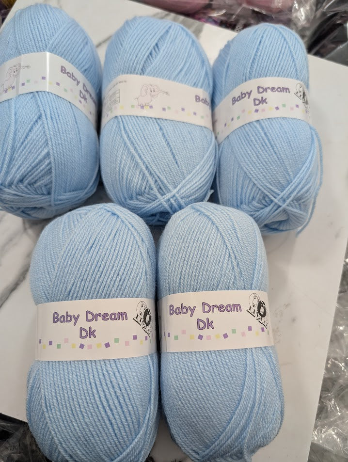 Woolcraft Baby Dream DK - 5 x 100g Balls | Blue