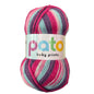 Cygnet Baby Pato Prints DK - 5 x 100g Balls | Raspberry Ripple (7744)