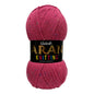 Woolcraft Aran With Wool 400g 25% Wool Island  Raspberry Tweed 866