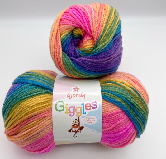 Wendy Giggles DK Knitting Crochet yarn 5 Balls x - 100g -  Shades WG12