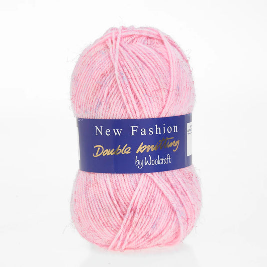 Woolcraft New Fashion DK TWEED Knitting Yarn / 5 Balls X 100g Double Knitting Wool Shade Berry 1017